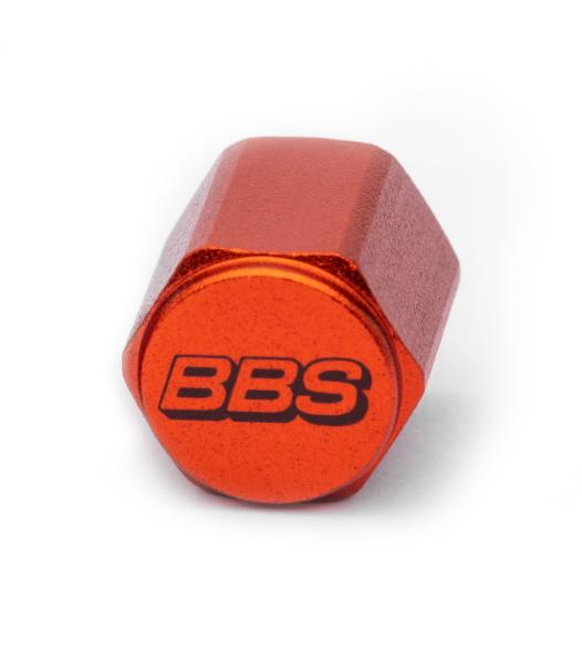 BBS Unlimited Ventilkappe - Aluminium - rot - Logo gelasert - 4 Stück